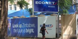 Econet Connected Car Econet sign, woman on phone