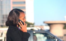 Woman speaking on the phone