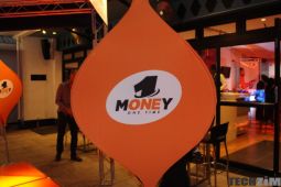 OneMoney banner at an event