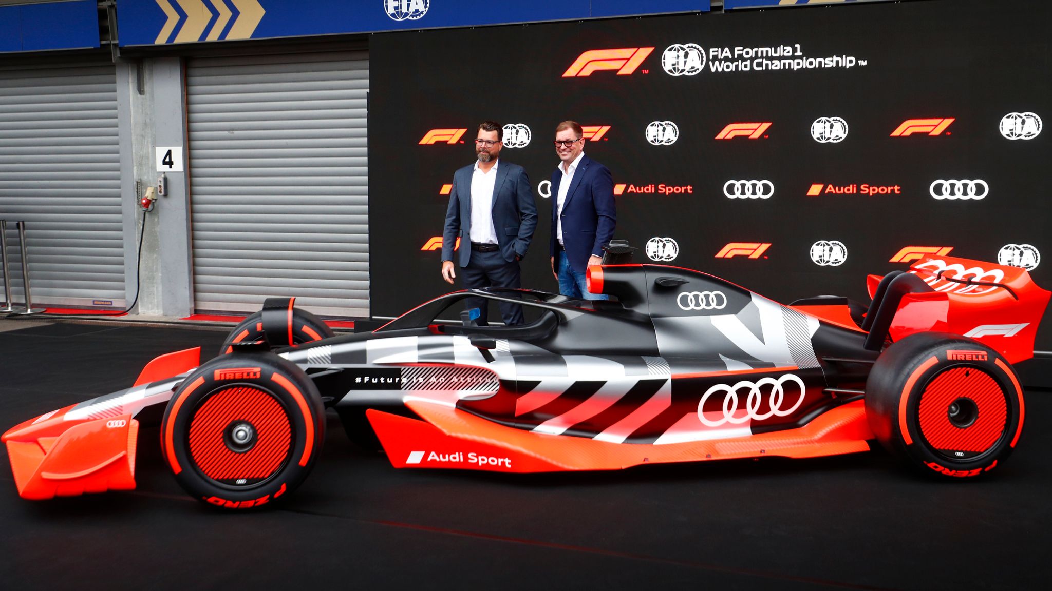 Audi declares F1 arrival with glitzy car reveal